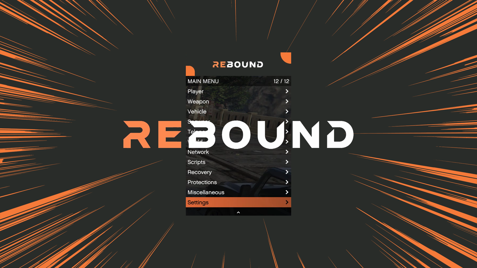 Rebound Mod Menu showcase