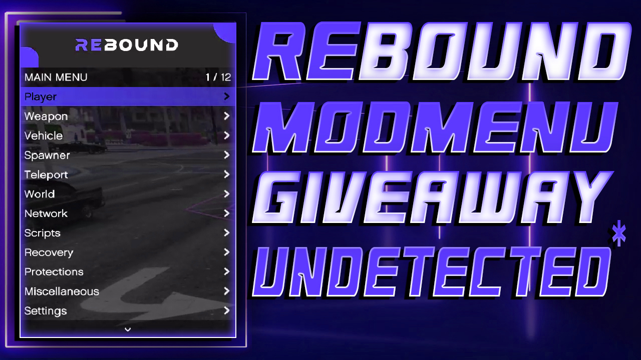 Rebound Mod Menu showcase